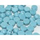 Cabochon Doppio Foro 6 mm Opaque Turquoise Shimmer - 10 pz