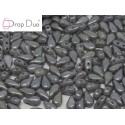 DropDuo 3 x 6 mm Opaque Grey Luster - 40 Pz