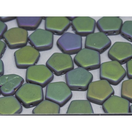 Pego Beads 10 mm Crystal Vitrail Full Matted - 5 pz