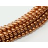 Perle Cerate in Vetro 6 mm Light Copper - 25 Pz