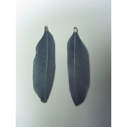 Goose Feather 75 mm Grey - 2 pcs