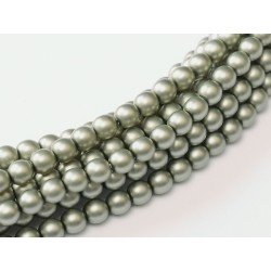 Perle Cerate in Vetro 6 mm Powder Green - 25 Pz