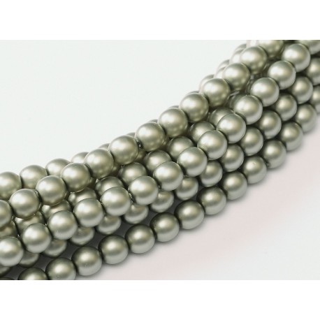 Perle Cerate in Vetro 6 mm Powder Green - 25 Pz