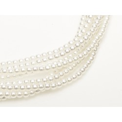 Perle Cerate in Vetro 6 mm Bright White - 25 Pz