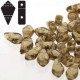 Kite Beads 9 x 5 mm Gold Splash Smoke Topaz - 5 g