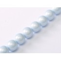 Perle Cerate in Vetro 6 mm Pastel Blue - 25 Pz