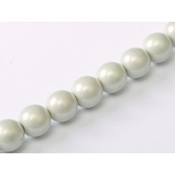 Glass Pearls 6 mm Pastel Grey - 25 pcs