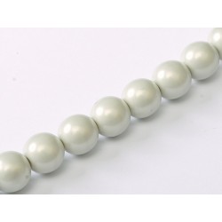 Glass Pearls 6 mm Pastel Grey - 25 pcs