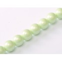 Perle Cerate in Vetro 6 mm Pastel Green 25 Pz