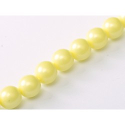 Glass Pearls 6 mm Pastel Yellow- 25 pcs