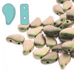 Paisley Duo 8x5 mm Polychrome Sage and Citrus - 10 g