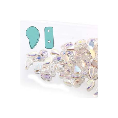 Paisley Duo 8x5 mm Crystal AB - 10 g