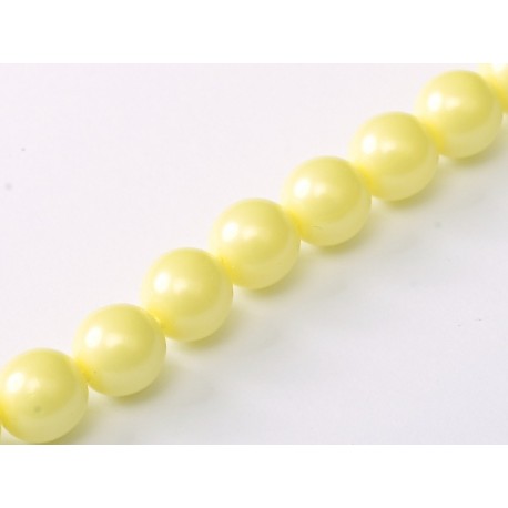 Perle Cerate in Vetro 8 mm Pastel Yellow - 25 Pz