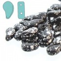 Paisley Duo 8x5 mm Jet Silver Splash - 10 g