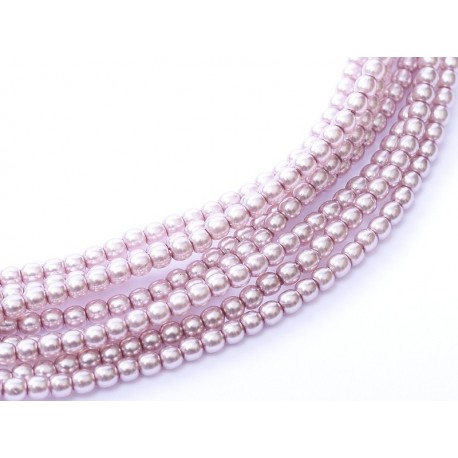 Perle Cerate in Vetro 3 mm Light Rose/Lilac 70427 - 50 Pz