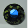 Cabochon Tondo Vetro 27 mm Dark Olive Green AB - 1 pz