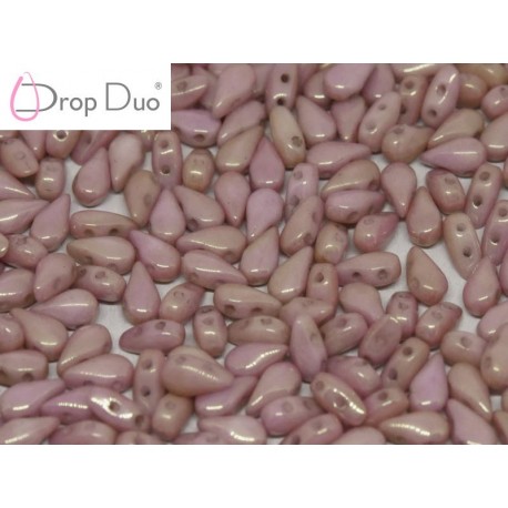 DropDuo 3 x 6 mm Opaque Red Luster - 40 Pz