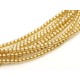 Perle Cerate in Vetro 3 mm Light Gold - 50 Pz