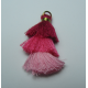 Nappina 3 Balze 4 cm Sfumature Rosa/Fucsia - 1 pz