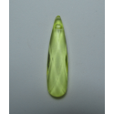 Pendente Goccia Acrilico Sfaccettato 35 x 9 mm Transp. Light Yellow - 1 pz