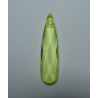 Pendente Goccia Acrilico Sfaccettato 35 x 9 mm Transp Light Yellow - 1 pz
