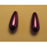 Abs Drops 17x8 mm Purple - 2 pcs