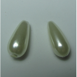 Abs Drops 17x8 mm Ivory - 2 pcs