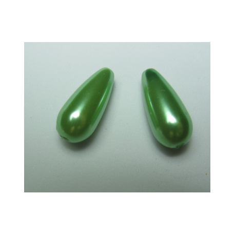 Goccia Abs 17x8 mm Light Green - 2 pz