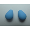 Goccia Resina Satinata 16x11 mm Azzurro - 2 pz