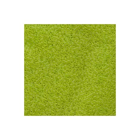 Delica Miyuki 11/0 Matted Transp. Chartreuse (Lime) - 5 g