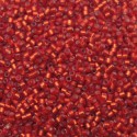 Delica Miyuki 11/0 Silver Lined Dark Ruby Half Matted Dyed - 5 g