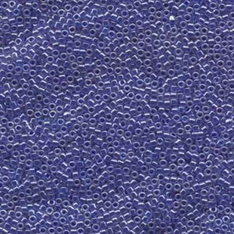 Delica Miyuki 11/0 Color Lined Crystal Medium Blue Luster - 5 g