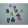 Perle a Fiore in Acrilico 11x12 mm Colori Trasp. Misti - 10 pz