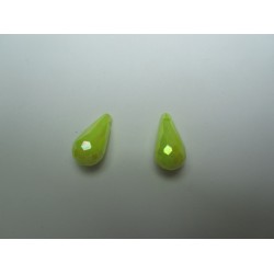 Acrylic Faceted Drops 17x9 mm Yellow AB - 2 pcs