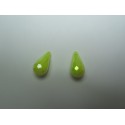 Acrylic Faceted Drops 17x9 mm Yellow AB - 2 pcs