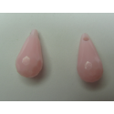 Goccia sfaccettata in acrilico 17x9 mm Light Rose - 2 pz