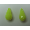 Goccia sfaccettata in acrilico 17x9 mm Yellow AB - 2 pz