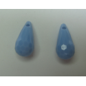 Goccia sfaccettata in acrilico 17x9 mm Azure - 2 pz