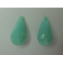 Goccia sfaccettata in acrilico 17x9 mm Light Green - 2 pz
