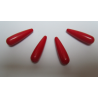 Goccia in acrilico 30x9 mm Red - 4 pz