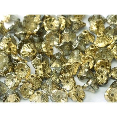 Perline Flower Cup 7x5 mm Crystal Amber- 25 pz