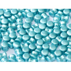 Diabolo Shape Beads 6x4 mm Pastel Aqua - 30 pz