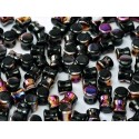 Diabolo Shape Beads 6x4 mm Jet Sliperit - 30 pz
