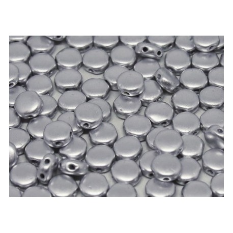 DiscDuo® Beads 6 x 4 mm Aluminium Silver - 25 pz