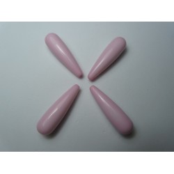 Goccia in acrilico 30x9 mm Light Pink - 4 pz