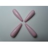 Goccia in acrilico 30x9 mm Light Pink - 4 pz