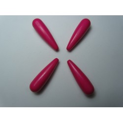 Goccia in acrilico 30x9 mm Fuchsia - 4 pz
