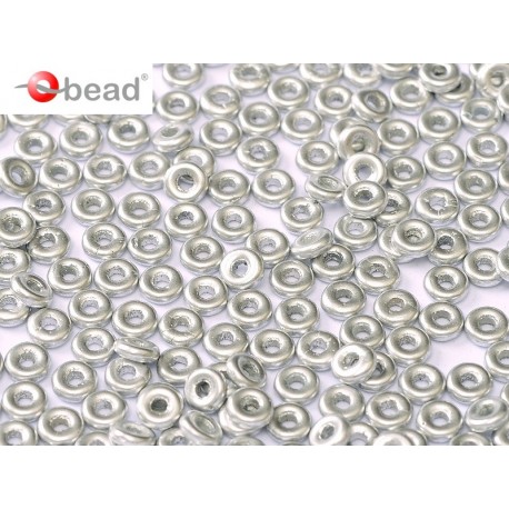 Perline O Bead 4 mm Aluminium Silver - 5 g