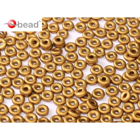 Perline O Bead 4 mm Brass Gold - 5 g
