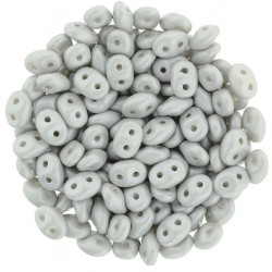 Superduo 2,5x5 mm Powdery Pastel Grey - 10 g